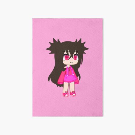 Cheerful Rock Singing Girl Gacha club - Singing Kitten Girl - Cheerful  Anime Gacha chibi girl Hardcover Journal by gachanime