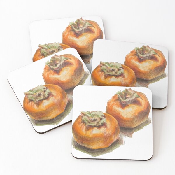 Item preview, Two Fuyu Persimmons designed and sold by WormLasagna.