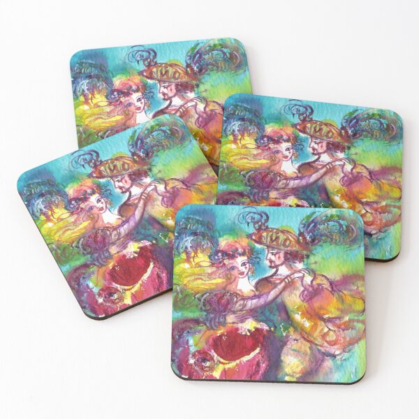 Item preview, CARNIVAL DANCE Venetian Masquerade Ball, Watercolor by Bulgan Lumini designed and sold by BulganLumini.