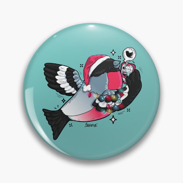 Item preview, Season's tweetings bullfinch designed and sold by SPIRIMAL.