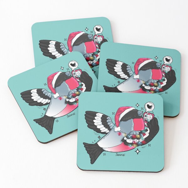 Item preview, Season's tweetings bullfinch designed and sold by SPIRIMAL.