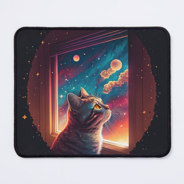 Item preview, George The Star Gazer Cat 14  designed and sold by idreamaboutcats.