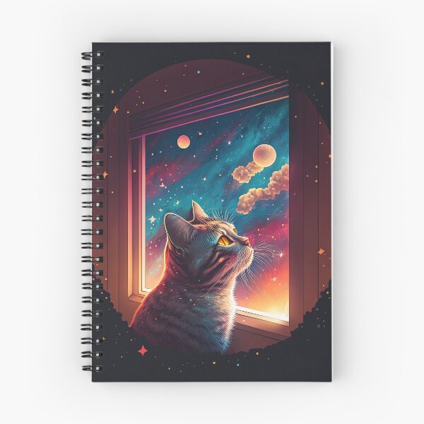 Item preview, George The Star Gazer Cat 14  designed and sold by idreamaboutcats.