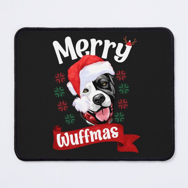 Item preview, Pitbull Terrier Staffordshire Bull Terrier Blueline Christmas Ugly Christmas Dog Face designed and sold by Brinax.