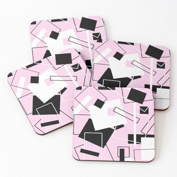 Item preview, Black White & Pastel Pink 60's Style designed and sold by Heatherian.