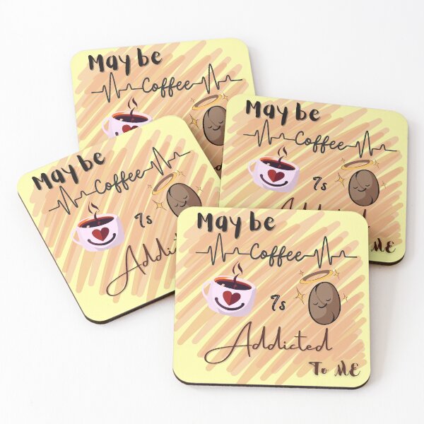 Item preview, Coffee break - may be coffee is addicted to me | coffee design | for coffee lovers |  designed and sold by Arteartz.