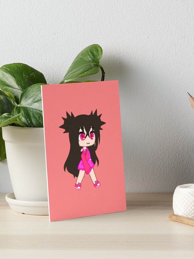 Cheerful Rock Singing Girl Gacha club - Singing Kitten Girl - Cheerful  Anime Gacha chibi girl Hardcover Journal by gachanime