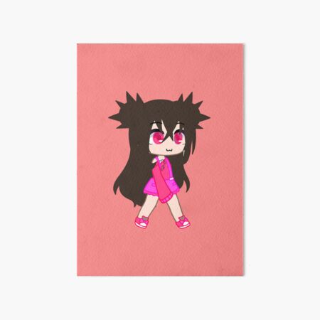 Cheerful Rock Singing Girl Gacha club - Singing Kitten Girl - Cheerful  Anime Gacha chibi girl Hardcover Journal by gachanime