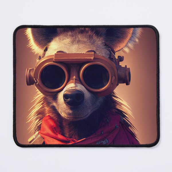 Item preview, Cyberpunk Pirate Hyena designed and sold by MimozaStudio.