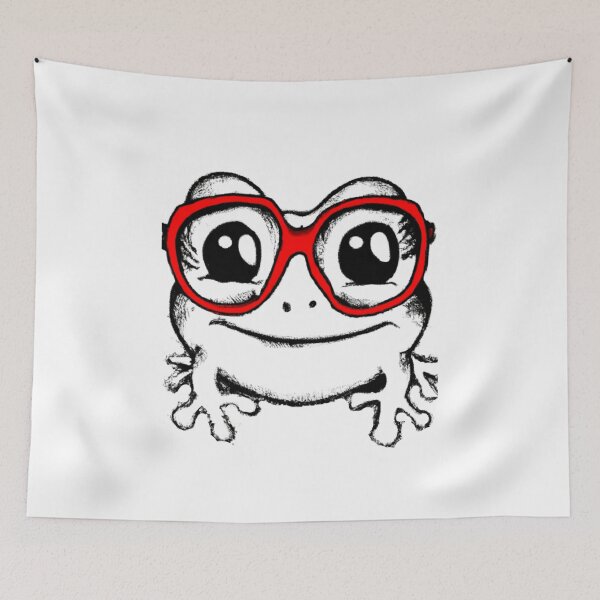 Item preview, Frog with red glasses designed and sold by Leoclothesnow.