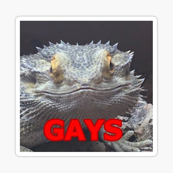 Item preview, GAYS lizard designed and sold by SinnyMakesStuff.