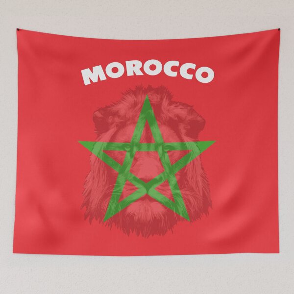 Item preview, Morocco Flag men women kids Maroc Moroccan Lion Flag T-Shirt designed and sold by CandyLoo.