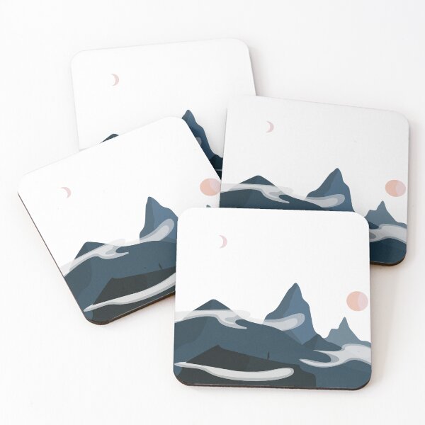 Item preview, Lonely human in a quiet landscape with mountains designed and sold by luishenriqwe.