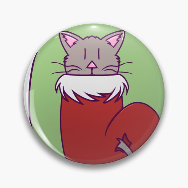 Item preview, Cute Cat in a Christmas Stocking With Lineart designed and sold by okkayve.
