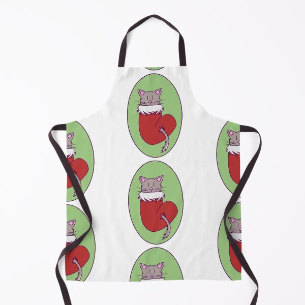 Item preview, Cute Cat in a Christmas Stocking With Lineart designed and sold by okkayve.