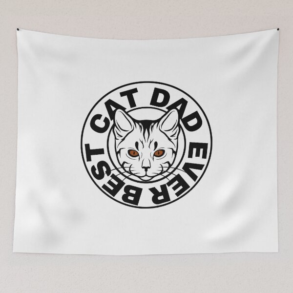 Item preview, Best Cat Dad Ever ,Cat Daddy Father ,angry cat designed and sold by FLOWER--ART.