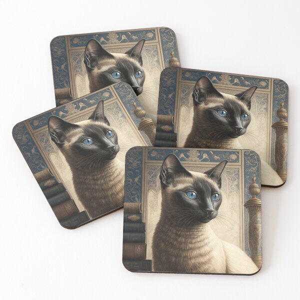 Item preview, Siamese Cat Queens 3  designed and sold by idreamaboutcats.