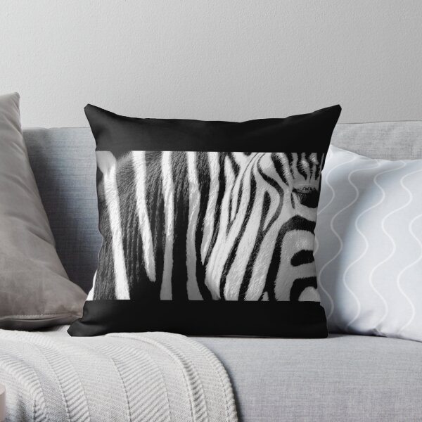 Zebra Stripes Throw Pillow