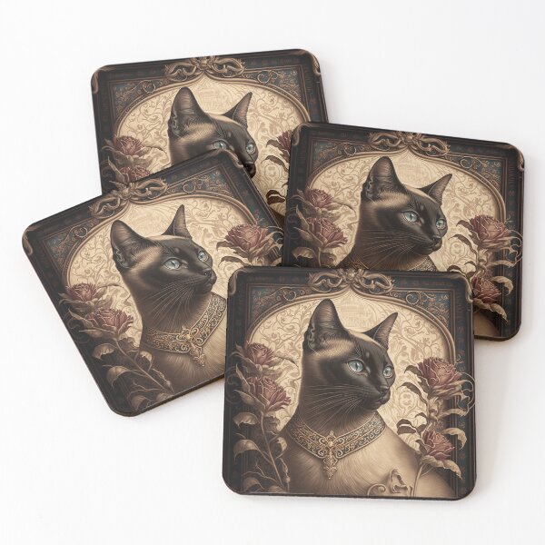 Item preview, Siamese Cat Queens 4  designed and sold by idreamaboutcats.