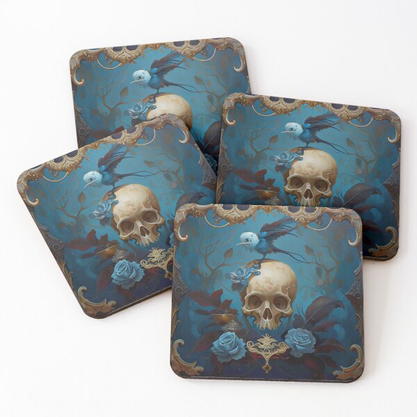 Item preview, Victorian Gothic Style Inspired Skull & Bird designed and sold by The-Dark-Art.