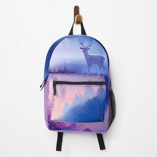 Item preview, Landscape Painting: Deer by the Misty Lake at Dawn designed and sold by factory88.
