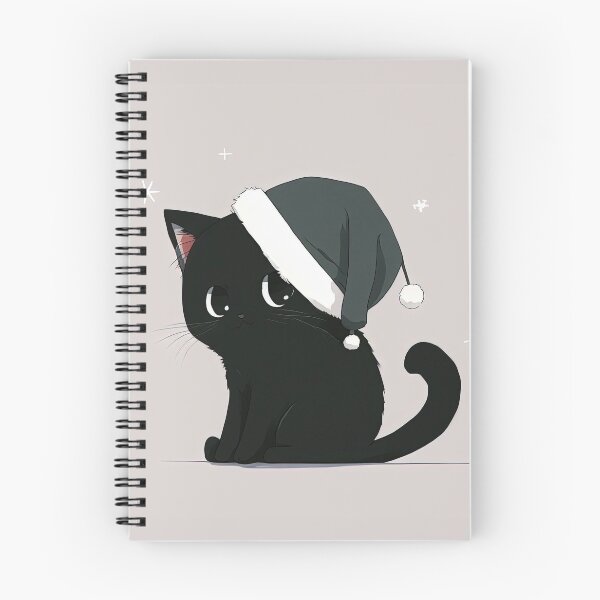 Item preview, gato negro de navidad designed and sold by Chillapy.