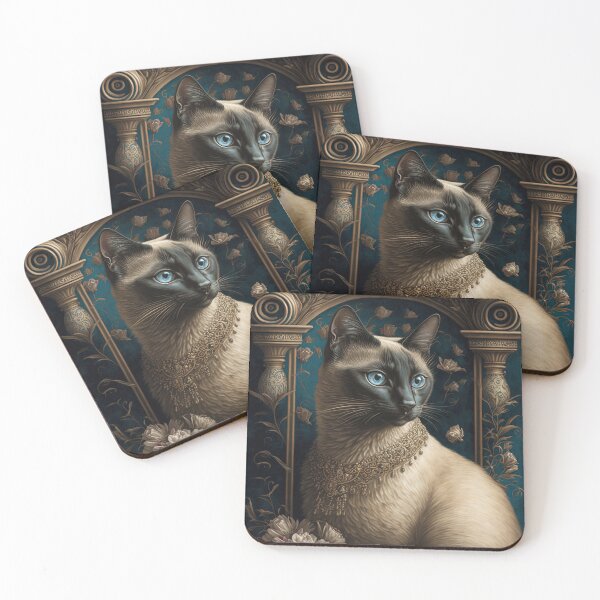 Item preview, Siamese Cat Queens 6  designed and sold by idreamaboutcats.