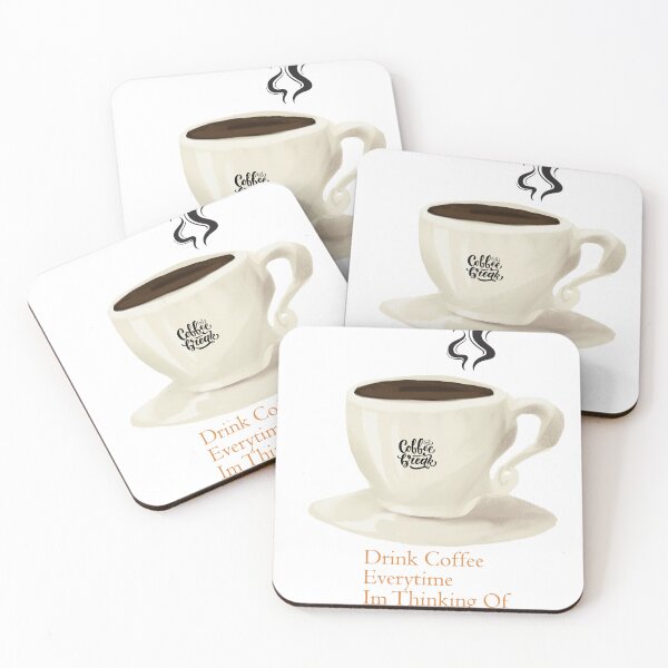 Item preview, Quote for coffe lover "Drink Coffee Everytime Im Thinking Of" designed and sold by Nuttha49POD.