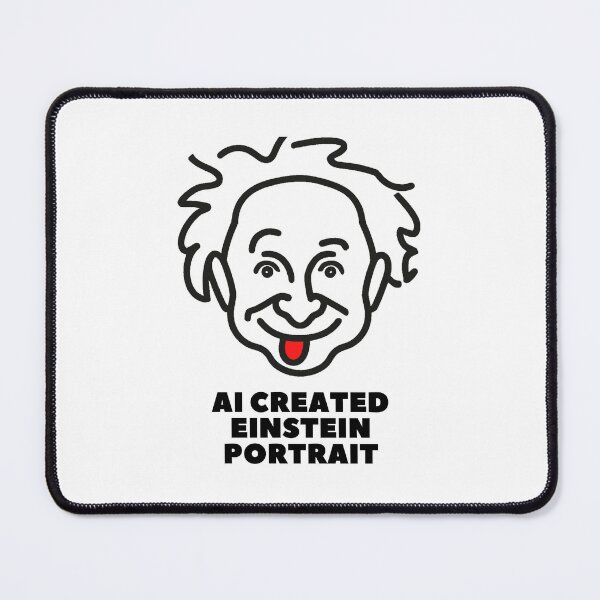 Item preview, AI created Einstein portrait designed and sold by FedoraDesign.