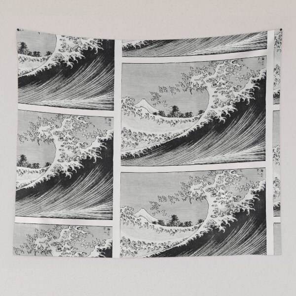 Item preview, Hokusai - One Hundred Views of Mount Fuji (1835) designed and sold by hottest-tees.