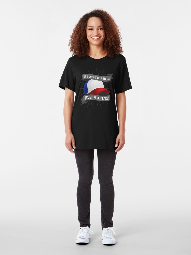 Alternate view of She won't be able to resist these pearls Slim Fit T-Shirt