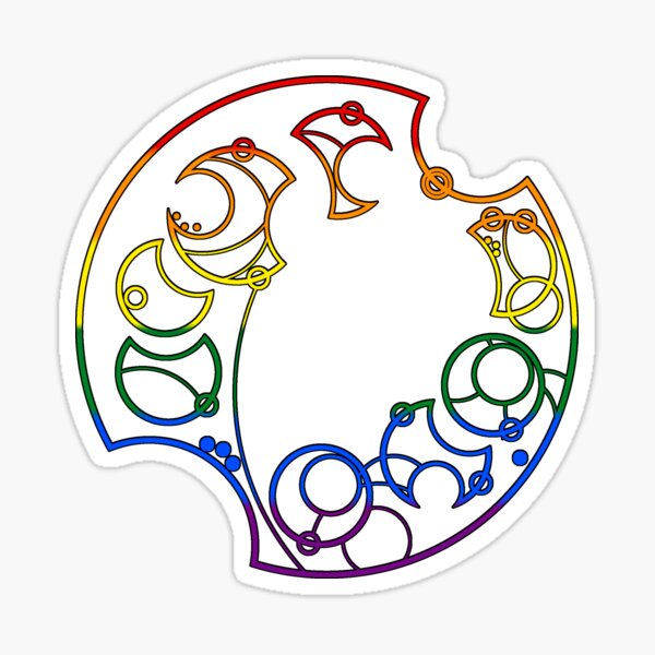 Here and Queer -- Rainbow Sticker