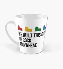 WIR BAUEN DIESE STADT AUF FELSEN UND WEIZEN Siedlern von Catan Tasse (konisch)