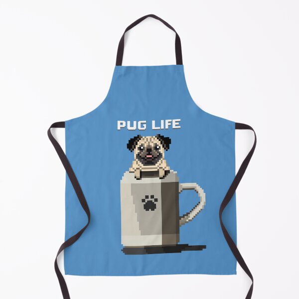 Item preview, Pug Life (Picton Blue) designed and sold by PixelByFatbeard.