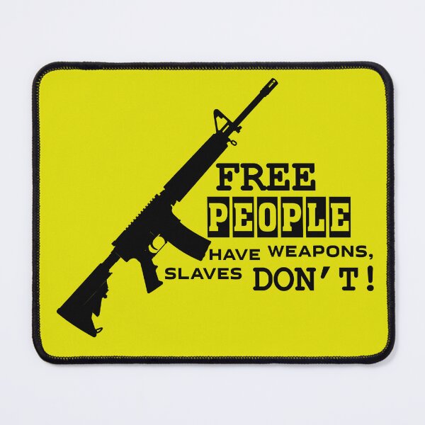 Item preview, Free People Have Weapons, slaves Don't black designed and sold by UA-Shirts.