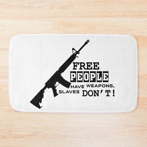 Item preview, Free People Have Weapons, slaves Don't black designed and sold by UA-Shirts.