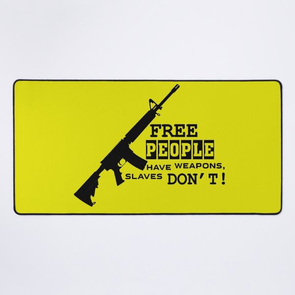 Item preview, Free People Have Weapons, slaves Don't black designed and sold by UA-Shirts.
