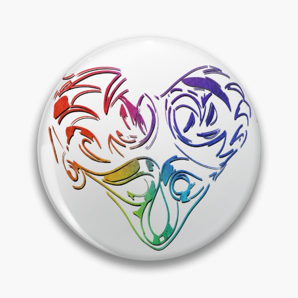 Item preview, rainbow heart designed and sold by Themys24.