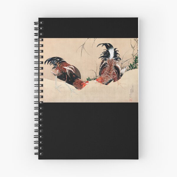 Item preview, Katsushika Hokusai’s Gamecocks (1838) paintings designed and sold by hottest-tees.