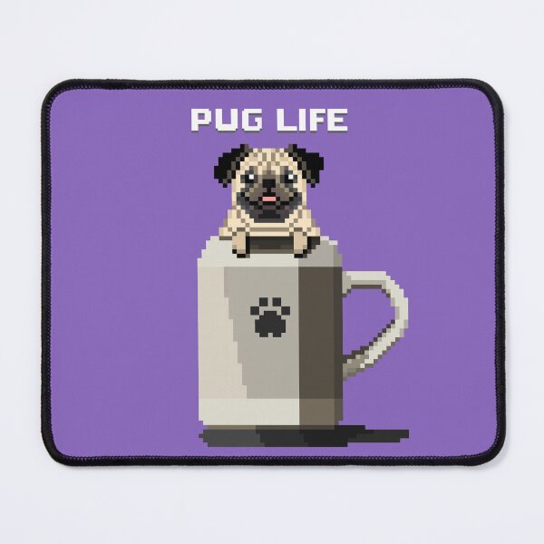 Item preview, Pug Life (Lilac Bush) designed and sold by PixelByFatbeard.