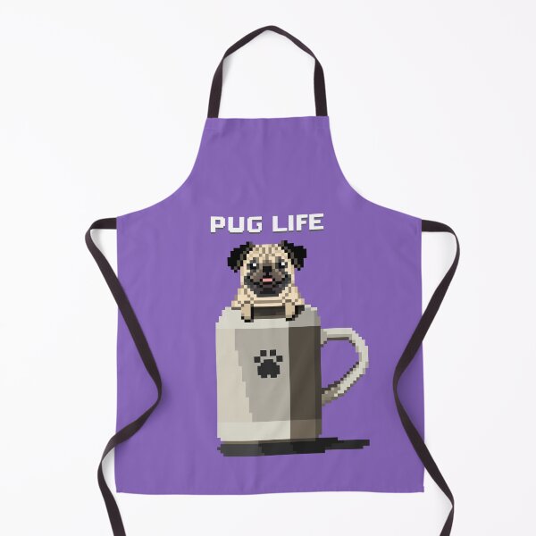 Item preview, Pug Life (Lilac Bush) designed and sold by PixelByFatbeard.