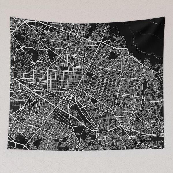 Item preview, Guadalajara City Map of Jalisco, Mexico - Full Moon designed and sold by deMAP.