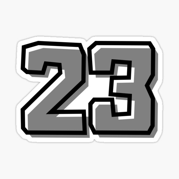 Buy 23 Racing Number - Die cut stickers - StickerApp