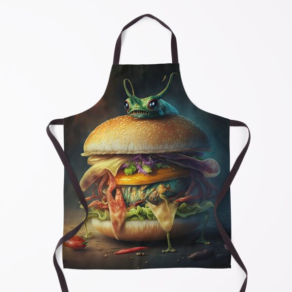 Item preview, Hamburger with alien monster look designed and sold by mrlongfield.