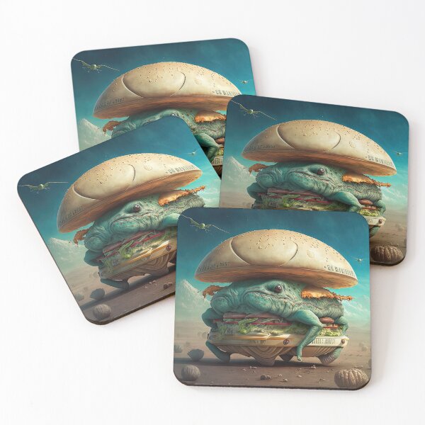 Item preview, Hamburger with alien monster look designed and sold by mrlongfield.