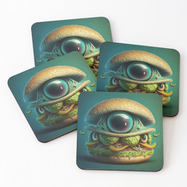 Item preview, Hamburger with alien monster look designed and sold by mrlongfield.