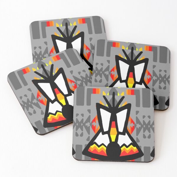 Item preview, Dark Grey / Grey / Fire Color / Tipi Native Blanket Print designed and sold by JMWCD.