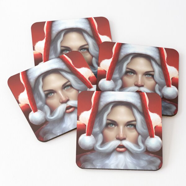 Item preview, Female Santa Claus Portrait designed and sold by OrphicStudio.