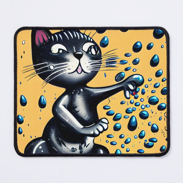 Item preview, Small cat plays with water designed and sold by Dalive.