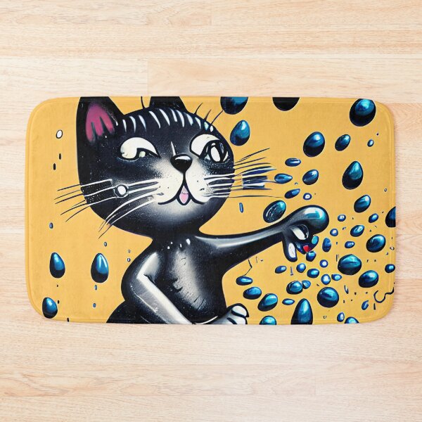 Item preview, Small cat plays with water designed and sold by Dalive.